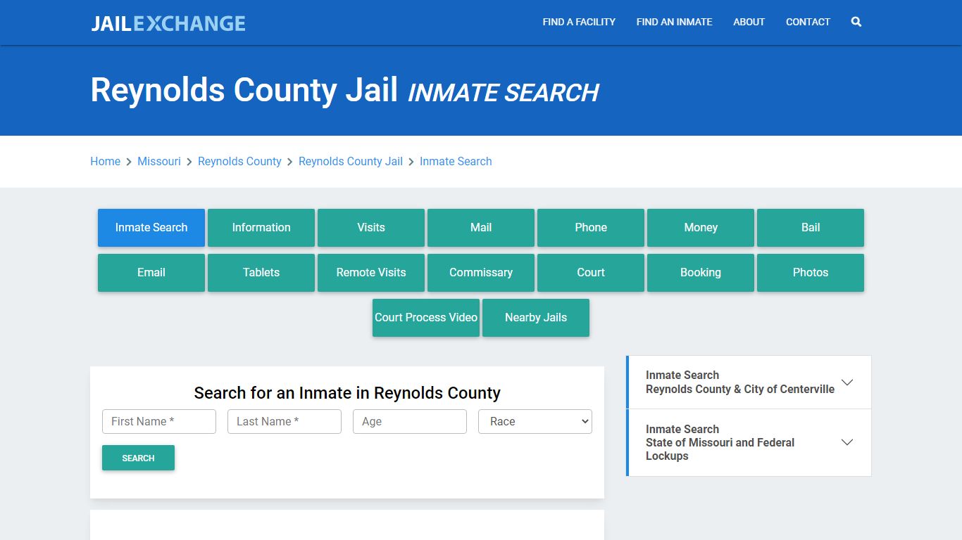 Reynolds County Jail, MO Inmate Search: Roster & Mugshots